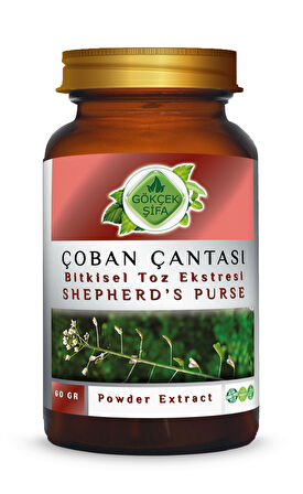 Çoban Çantası Toz Ekstresi 60 Gr. Cam Kavanoz
