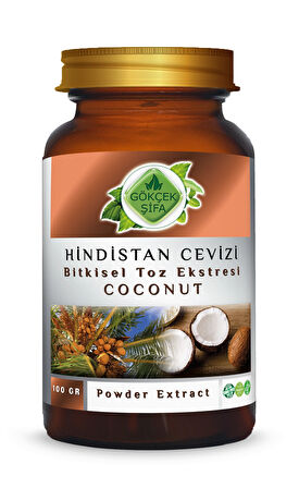 Hindistan Cevizi Toz Ekstresi 100 Gr. Cam Kavanoz