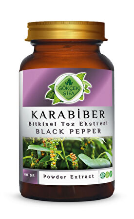 Karabiber Toz Ekstresi 60 Gr. Cam Kavanoz
