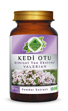 Kedi Otu Toz Ekstresi 80 Gr. Cam Kavanoz