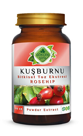 Kuşburnu Toz Ekstresi 100 Gr Cam Kavanoz