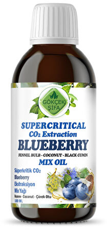 Yaban Mersini Süperkritik Mix Yağı 100 ml (BLUEBERRY SUPERCRİTİCAL MİX OİL)