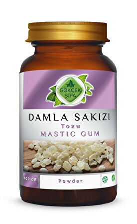 Damla Sakızı Tozu (MASTİC GUM POWDER) 100 gr Cam Kavanoz