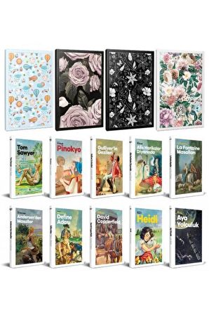 10 Du?Nya C?Ocuk Klasig?İ Ve 4 C?İc?Ekli
C?İzgili Defter -Set-4