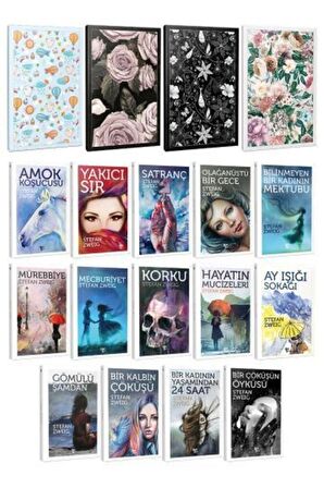 14 Stefan Zweig Ve 4 C?İc?Ekli C?İzgili Defter
-Set-1