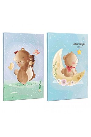 Sevimli Ayıcıklar 2Li 64 Sayfa Çizgili Defter
Seti -1
