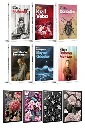 6 Dünya Klasiği Ve Çiçekli Çizgili Defter
Seti -1