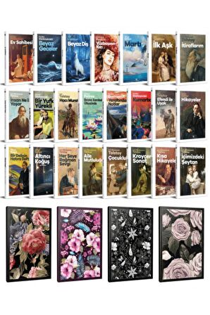 23 Dünya Klasiği Ve Çiçekli Çizgili Defter
Seti -1