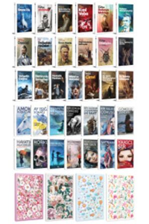 33 Dünya Klasiği Ve Çiçekli Çizgili Defter
Seti -2