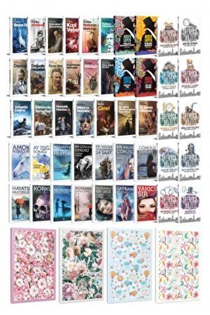 47 Dünya Klasiği Ve Çiçekli Çizgili Defter
Seti -2