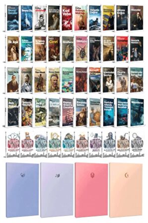 50 Dünya Klasiği Ve Pastel Çizgisiz Defter Seti
-1