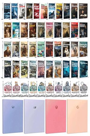 51 Dünya Klasiği Ve Pastel Çizgisiz Defter Seti
-1
