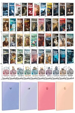 61 Dünya Klasiği Ve Pastel Çizgisiz Defter Seti
-1