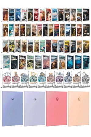 64 Dünya Klasiği Ve Pastel Çizgisiz Defter Seti
-1