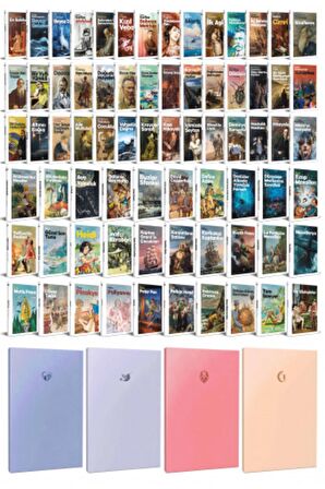 72 Dünya Klasiği Ve Pastel Çizgisiz Defter Seti
-1