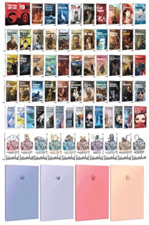 78 Dünya Klasiği Ve Pastel Çizgisiz Defter Seti
-1