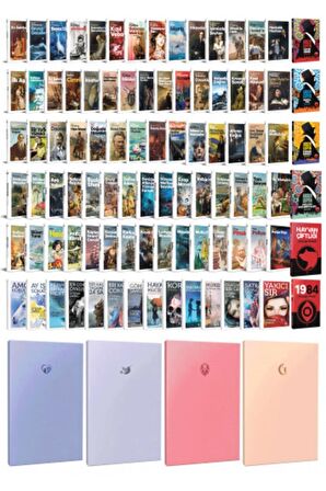 93 Dünya Klasiği Ve Pastel Çizgisiz Defter Seti
-1