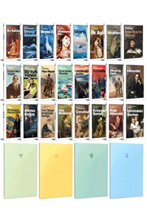 24 Dünya Klasiği Ve Pastel Çizgisiz Defter Seti
-2