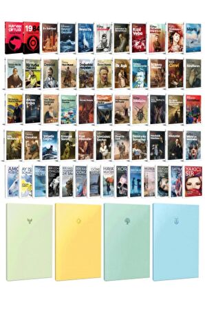 58 Dünya Klasiği Ve Pastel Çizgisiz Defter Seti
-2