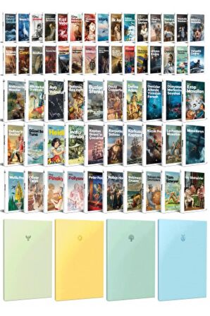 60 Dünya Klasiği Ve Pastel Çizgisiz Defter Seti
-2