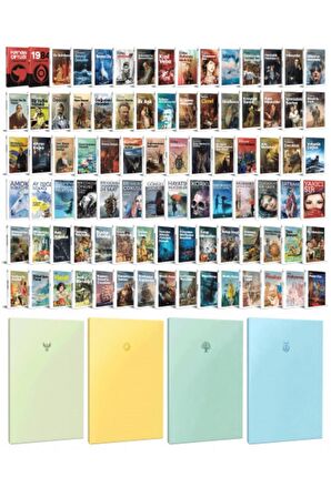 88 Dünya Klasiği Ve Pastel Çizgisiz Defter Seti
-2