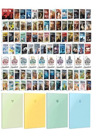 109 Dünya Klasiği Ve Pastel Çizgisiz Defter
Seti -2