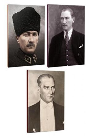 3Lü Atatürk- Çizgili Defter Seti 64 Sayfa
13,5X19,5Cm -8