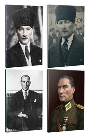 4Lü Atatürk- Çizgili Defter Seti 64 Sayfa
13,5X19,5Cm -1