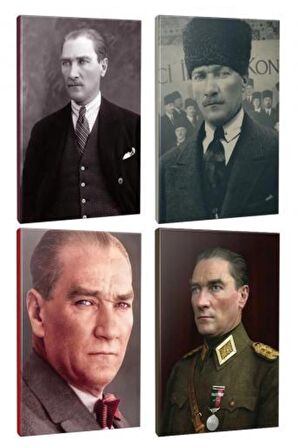 4Lü Atatürk- Çizgili Defter Seti 64 Sayfa
13,5X19,5Cm -4