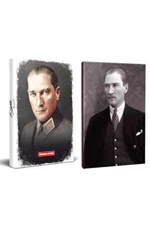 2Li Atatürk 64 Sayfa 13,5X19,5Cm Defter Ve 176
Sayfa Planlama Defteri Seti -7