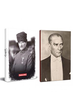 2Li Atatürk 64 Sayfa 13,5X19,5Cm Defter Ve 176
Sayfa Planlama Defteri Seti -8