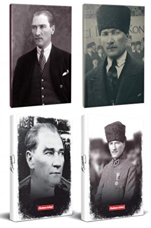 4Lü Atatürk 64 Sayfa 13,5X19,5Cm Defter Ve 176
Sayfa Planlama Defteri Seti -7