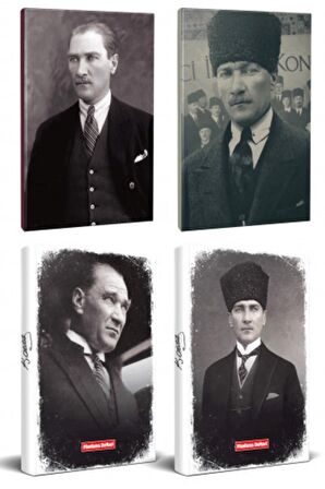 4Lü Atatürk 64 Sayfa 13,5X19,5Cm Defter Ve 176
Sayfa Planlama Defteri Seti -9