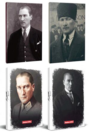 4Lü Atatürk 64 Sayfa 13,5X19,5Cm Defter Ve 176
Sayfa Planlama Defteri Seti -12