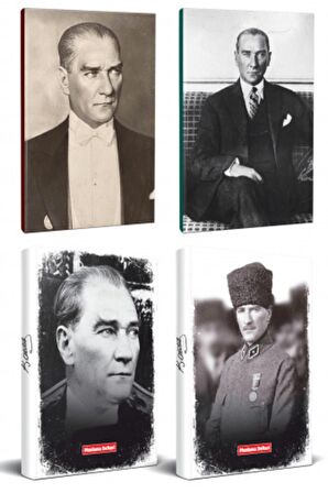 4Lü Atatürk 64 Sayfa 13,5X19,5Cm Defter Ve 176
Sayfa Planlama Defteri Seti -13
