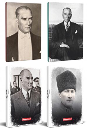 4Lü Atatürk 64 Sayfa 13,5X19,5Cm Defter Ve 176
Sayfa Planlama Defteri Seti -14