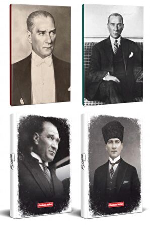4Lü Atatürk 64 Sayfa 13,5X19,5Cm Defter Ve 176
Sayfa Planlama Defteri Seti -15