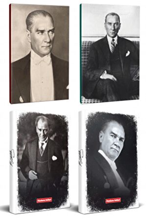 4Lü Atatürk 64 Sayfa 13,5X19,5Cm Defter Ve 176
Sayfa Planlama Defteri Seti -16