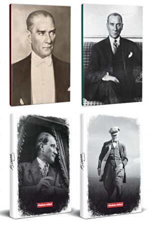 4Lü Atatürk 64 Sayfa 13,5X19,5Cm Defter Ve 176
Sayfa Planlama Defteri Seti -17