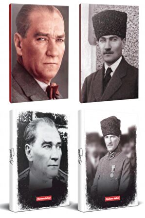 4Lü Atatürk 64 Sayfa 13,5X19,5Cm Defter Ve 176
Sayfa Planlama Defteri Seti -19
