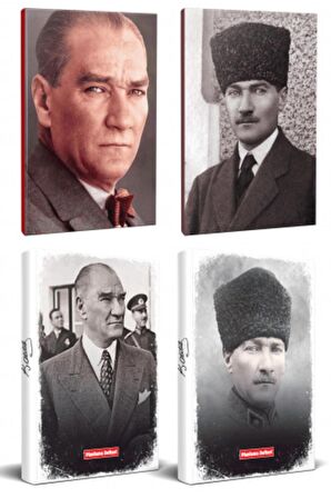 4Lü Atatürk 64 Sayfa 13,5X19,5Cm Defter Ve 176
Sayfa Planlama Defteri Seti -20