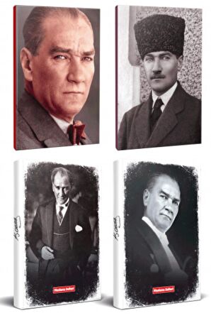 4Lü Atatürk 64 Sayfa 13,5X19,5Cm Defter Ve 176
Sayfa Planlama Defteri Seti -22