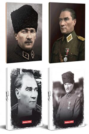 4Lü Atatürk 64 Sayfa 13,5X19,5Cm Defter Ve 176
Sayfa Planlama Defteri Seti -25
