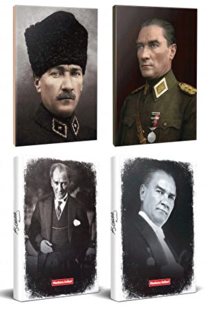 4Lü Atatürk 64 Sayfa 13,5X19,5Cm Defter Ve 176
Sayfa Planlama Defteri Seti -28