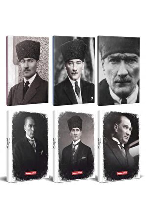 6Lı Atatürk 64 Sayfa 13,5X19,5Cm Defter Ve 176
Sayfa Planlama Defteri Seti -3