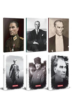 6Lı Atatürk 64 Sayfa 13,5X19,5Cm Defter Ve 176
Sayfa Planlama Defteri Seti -9