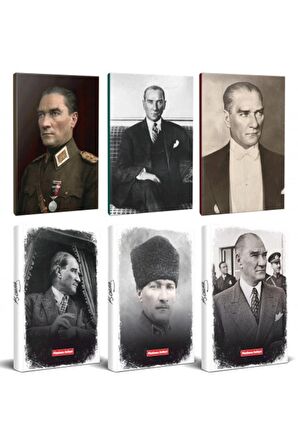 6Lı Atatürk 64 Sayfa 13,5X19,5Cm Defter Ve 176
Sayfa Planlama Defteri Seti -10