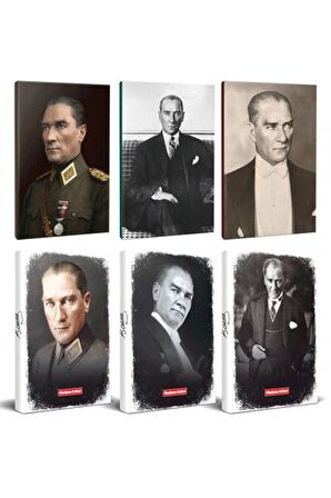 6Lı Atatürk 64 Sayfa 13,5X19,5Cm Defter Ve 176
Sayfa Planlama Defteri Seti -12