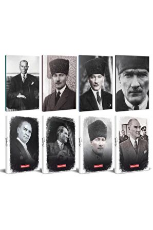 8Li Atatürk 64 Sayfa 13,5X19,5Cm Defter Ve 176
Sayfa Planlama Defteri Seti -2