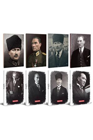 8Li Atatürk 64 Sayfa 13,5X19,5Cm Defter Ve 176
Sayfa Planlama Defteri Seti -8